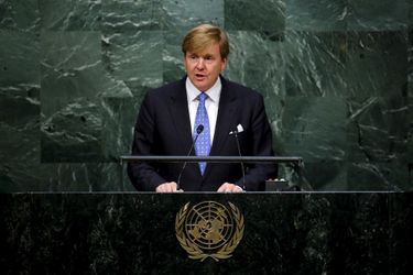 Le roi Willem-Alexander des Pays-Bas aux Nations Unies à New York, le 28 septembre 2015