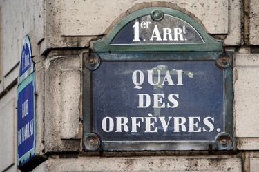 Le panneau du Quai des Orfèvres, à Paris (image d'illustration). 