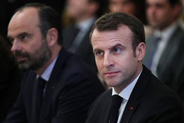 Edouard Philippe et Emmanuel Macron le 10 décembre dernier lors de consultations à l&#039;Elysée.