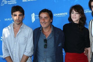 Yvan Attal, Charlotte Gainsbourg et leur fils Ben Attal au Festival du film francophone d&#039;Angoulême le 20 août 2019