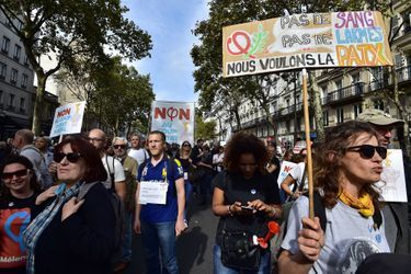 Des milliers de personnes ont défilé samedi après-midi à Paris, à l'appel de Jean-Luc Mélenchon.