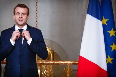Emmanuel Macron à l&#039;Elysée, vendredi 11 janvier.