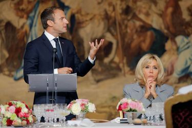 Emmanuel Macron et son épouse Brigitte ont reçu 180 chefs étoilés à l'Elysée.