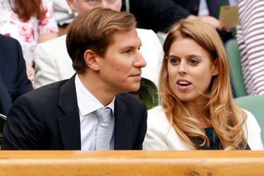La princesse Beatrice d’York et Dave Clark à Wimbledon, le 2 juillet 2014