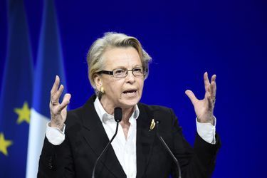 Michèle Alliot-Marie lors d&#039;un meeting Les Républicains en février dernier à Paris. 