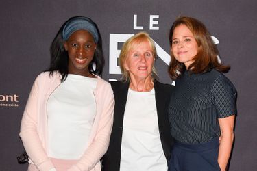 Eye Haïdara, Hélène Vincent et Suzanne Clément à l'avant-première de "Le sens de la fête" au Grand Rex à Paris le 26 septembre 2017