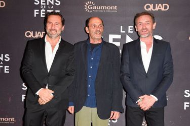 Gilles Lellouche, Jean-Pierre Bacri, Jean-Paul Rouve à l'avant-première de "Le sens de la fête" au Grand Rex à Paris le 26 septembre 2017