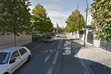 La collision entre le véhicule de police et celui des malfaiteurs a eu lieu dans cette rue d&#039;Epinay-sur-Seine. 