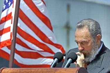 Fidel Castro a été un ennemi historique des Etats-Unis depuis les années 60. Photo prise en 2002.