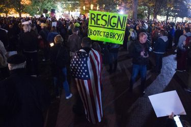 Manifestation anti-Donald Trump à Washington, en novembre 2018.