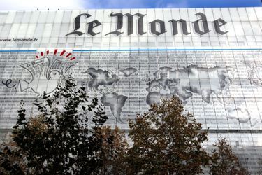 Le siège du journal &quot;Le Monde&quot;, à Paris. 