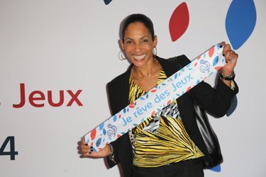 Christine Arron à la soirée de lancement de la campagne de mobilisation autour de la candidature de Paris aux jeux Olympiques de 2024