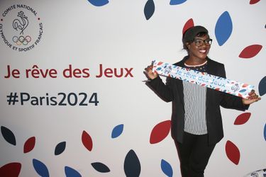 Claudia Tagbo à la soirée de lancement de la campagne de mobilisation autour de la candidature de Paris aux jeux Olympiques de 2024