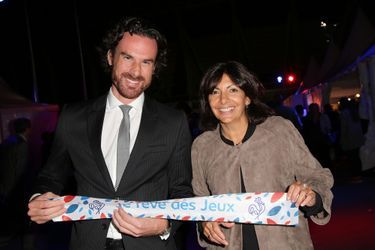Mathias Vicherat et Anne Hidalgo à la soirée de lancement de la campagne de mobilisation autour de la candidature de Paris aux jeux Olympiques de...