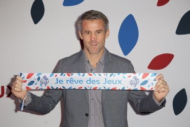 Mickaël Landreau à la soirée de lancement de la campagne de mobilisation autour de la candidature de Paris aux jeux Olympiques de 2024