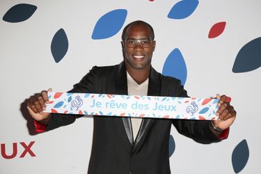 Teddy Riner à la soirée de lancement de la campagne de mobilisation autour de la candidature de Paris aux jeux Olympiques de 2024
