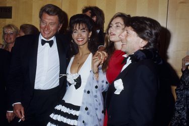 À la cérémonie d'ouverture du Festival de Cannes 1990, aux côtés de Roman Polanski et Emmanuelle Seigner