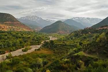 Vallée de Imlil au Maroc. 