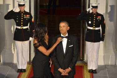 Michelle et Barack Obama au dîner d'Etat à la Maison Blanche pour la venue du président chinois