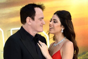 Quentin Tarantino et son épouse Daniella Pick à Londres, le 30 juillet 2019.