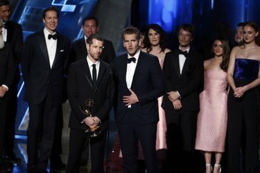 L'équipe de "Game of Thrones" à la cérémonie des Emmy Awards, le 20 septembre 2015