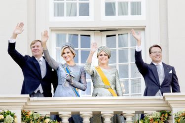 La reine Maxima, le roi Willem-Alexander, la princesse Laurentien et le prince Constantijn des Pays-Bas à La Haye, le 19 septembre 2017
