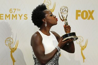 Viola Davis ("How to get away with murder") à la cérémonie des Emmy Awards, le 20 septembre 2015