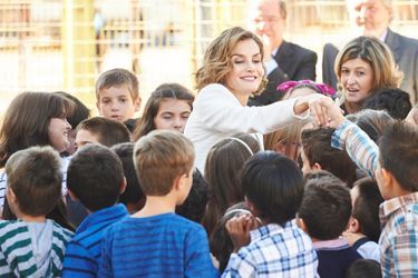 La reine Letizia d'Espagne à Palencia, le 21 septembre 2015
