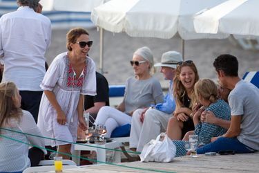 Les proches de la famille Geldof à Rayol-Canadel-sur-Mer dimanche 20 septembre 2015