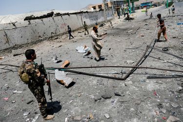 Au moins dix personnes ont été tuées dans trois explosions à Kaboul, en Afghanistan, le 25 juillet 2019.