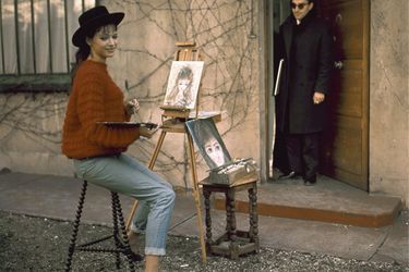 Jean-Luc Godard et Anna Karina en 1964.