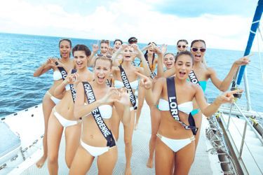 Les candidates de Miss France 2019 pendant leur voyage à l&#039;île Maurice