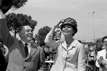 Le 14ème Festival de Cannes 1961 avec Sophia Loren et Carlo Ponti