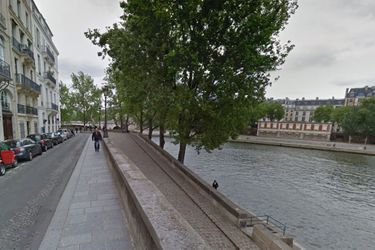 Quai d&#039;Orléans à Paris, où la jeune femme a été agressée mercredi. 