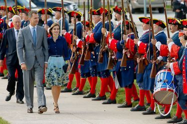 La reine Letizia et le roi Felipe VI d&#039;Espagne à St. Augustine en Floride, le 18 septembre 2015