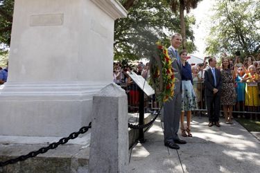 La reine Letizia et le roi Felipe VI d'Espagne à St. Augustine en Floride, le 18 septembre 2015