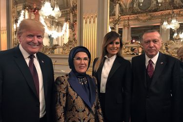 Donald et Melania Trump, ici en compagnie du président turc Recep Erdogan et de son épouse.