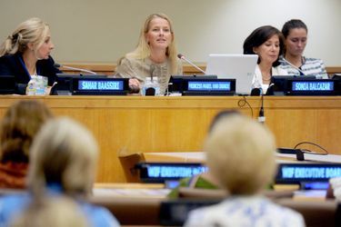 La princesse Mabel des Pays-Bas aux Nations Unies à New York, le 14 septembre 2015