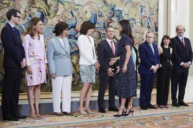 La reine Letizia d’Espagne à Madrid, le 16 juillet 2019