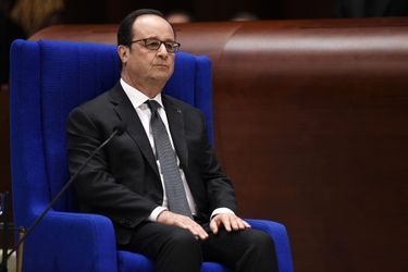 François Hollande au Conseil de l'Europe, mardi, à Strasbourg.