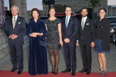 La famille royale de Suède à Stockholm, le 15 septembre 2015