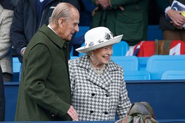 La reine Elizabeth II avec le prince Philip à Blair Atholl, le 13 septembre 2015