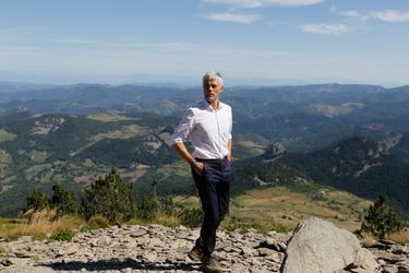 Laurent Wauquiez ici au Mont Mezenc, près du Puy-en-Velay, ici en août 2018. 