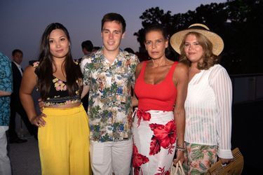 Marie Chevallier, Louis Ducruet, Stéphanie de Monaco et Camille Gottlieb à Monaco le 13 juillet 2019