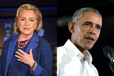 Hillary Clinton et Barack Obama 