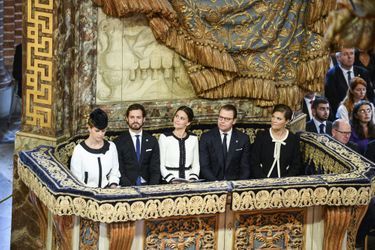 Les princesses Madeleine, Sofia et Victoria de Suède et les princes Carl Philip et Daniel à Stockholm, le 15 septembre 2015