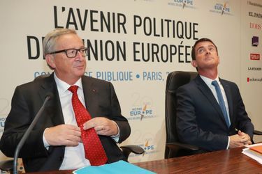 Manuel Valls et Jean-Claude Juncker en mars dernier. 