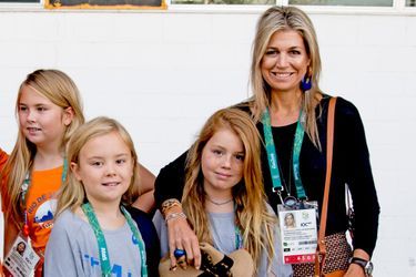 La reine Maxima des Pays-Bas et ses filles les princesses Catharina-Amalia, Ariane et Alexia aux JO de Rio de Janeiro, le 17 août 2016