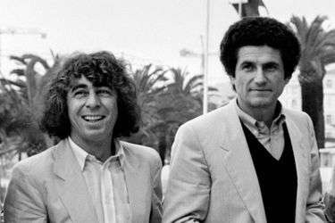Francis Lai (à gauche) aux côtés de Claude Lelouch lors du Festival de Cannes 1981.