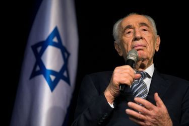 L&#039;ancien président israélien Shimon Peres, en juillet 2014.